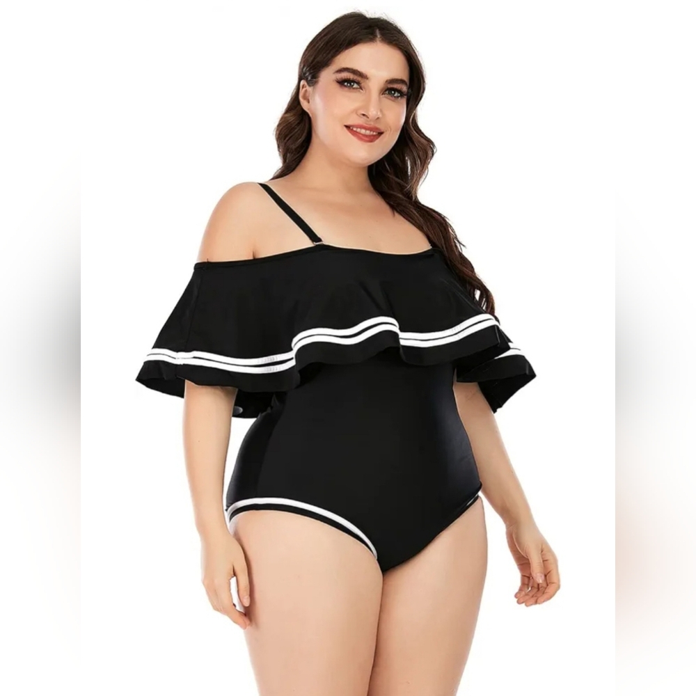 Women's one-piece swimsuit, plus size swimsuit with tummy control NEW - Picture 4 of 14
